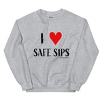 Load image into Gallery viewer, I Heart Safe Sips Crewneck
