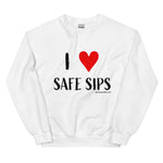 Load image into Gallery viewer, I Heart Safe Sips Crewneck

